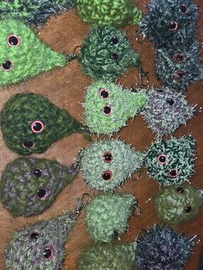 Nouglas And His Friends- Crochet Nugget Keychains